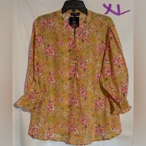 Cocomo Pink Floral Blouse